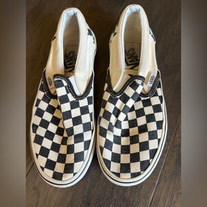 Classic Checkered Vans Slide On